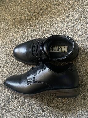 Toddler Boy Black Dress Oxfords
